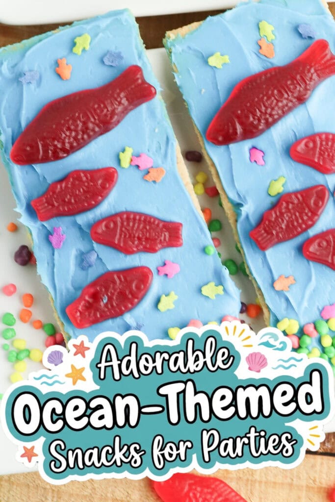 Ocean Themed Snacks - Fish Bowl Graham Cracker