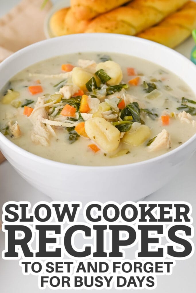 Slow Cooker Recipes-Crockpot Chicken Gnocchi Soup