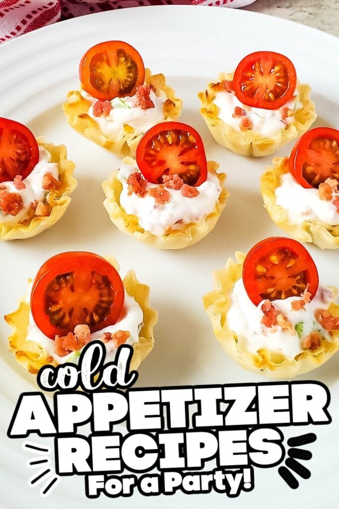 cold appetizer - BLT Phyllo Party Bite