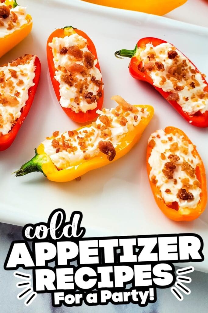 cold appetizer - Cheesy Bacon Stuffed Mini Peppers