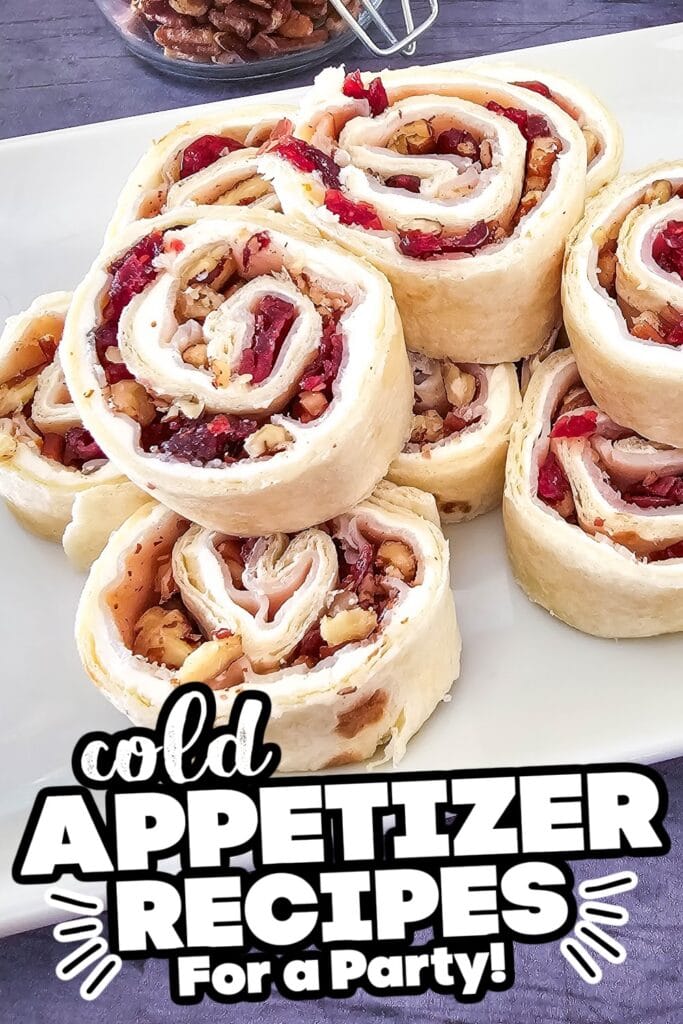 cold appetizer - Turkey Cranberry Pinwheels