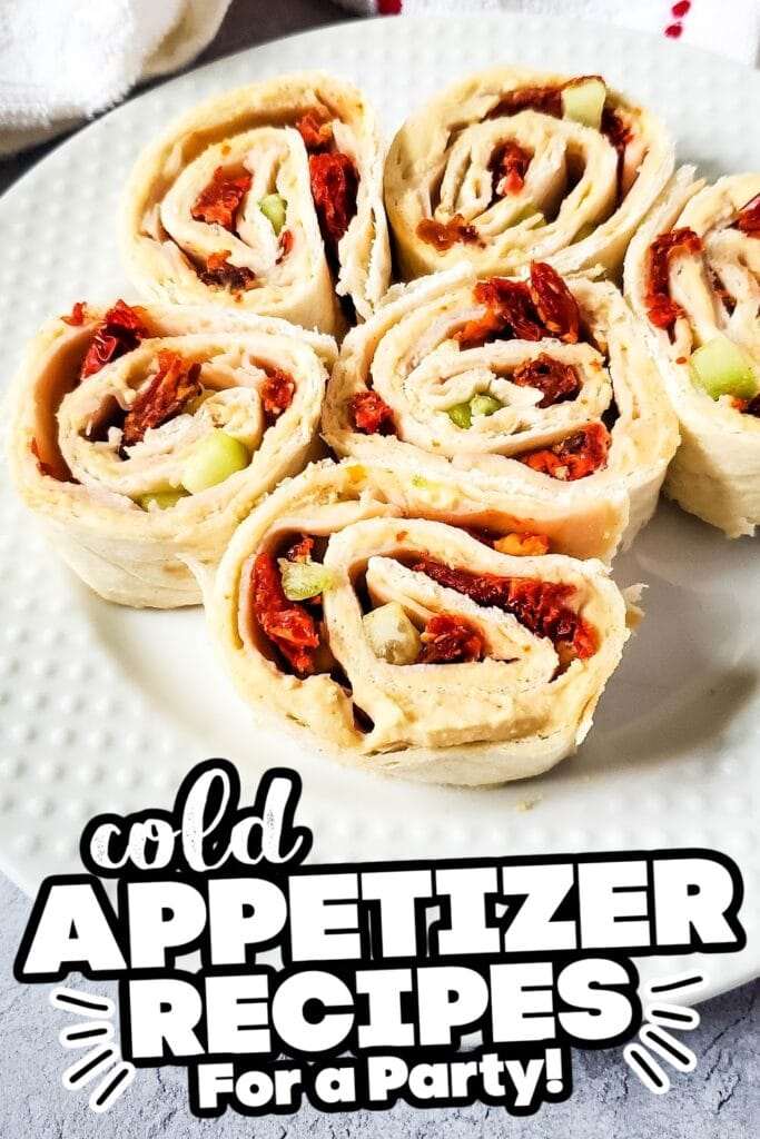 cold appetizer - Turkey Hummus Pinwheels