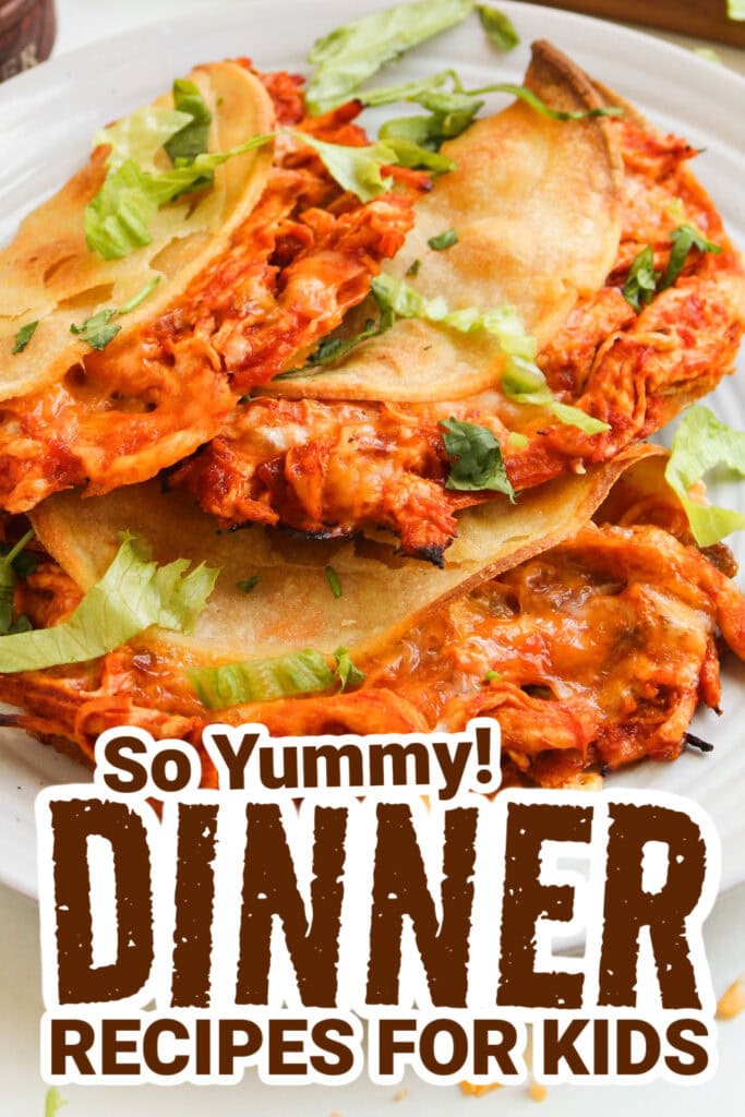 dinner recipes for kids - No-Fry Crispy Baked Chicken Tacos copy