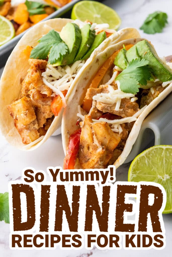 dinner recipes for kids - Sheet Pan Chicken Fajitas copy