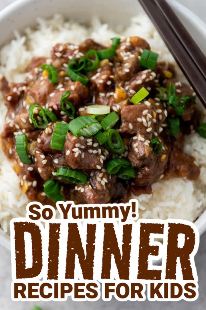dinner recipes for kids - Slow Cooker Mongolian Beef copy