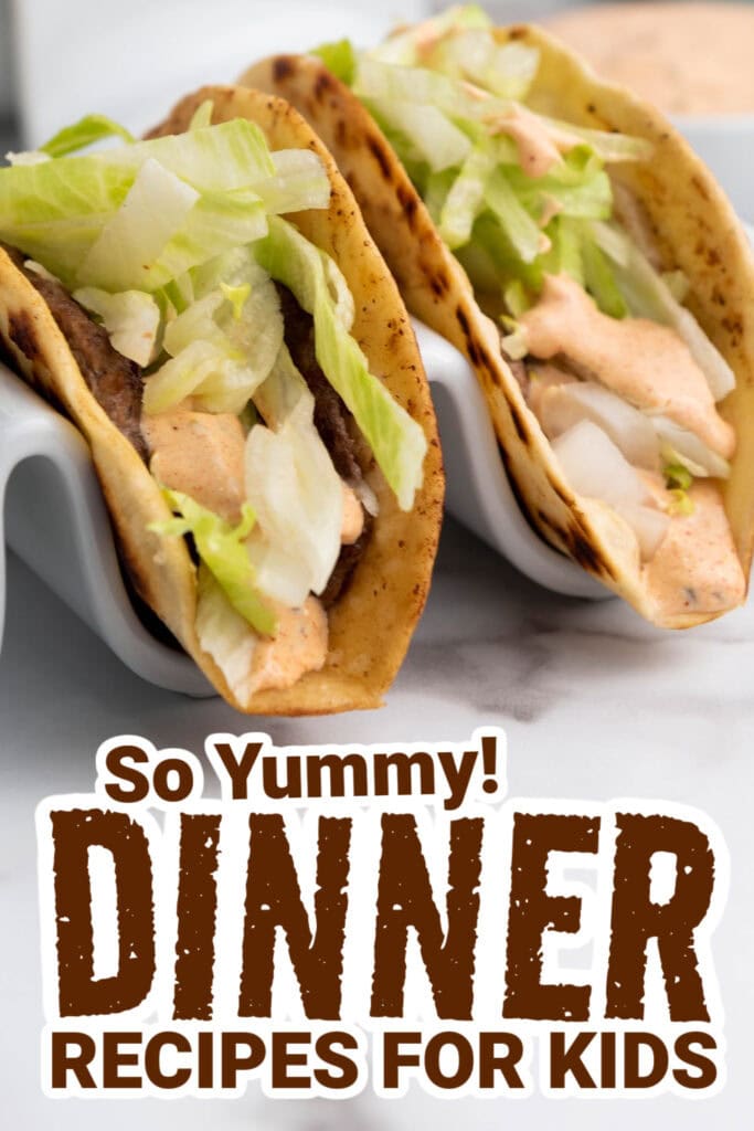 dinner recipes for kids - Smash Burger Tacos copy