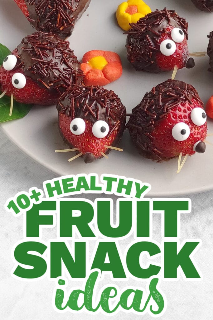 fruit snack ideas - Strawberry Forest Hedgehogs copy