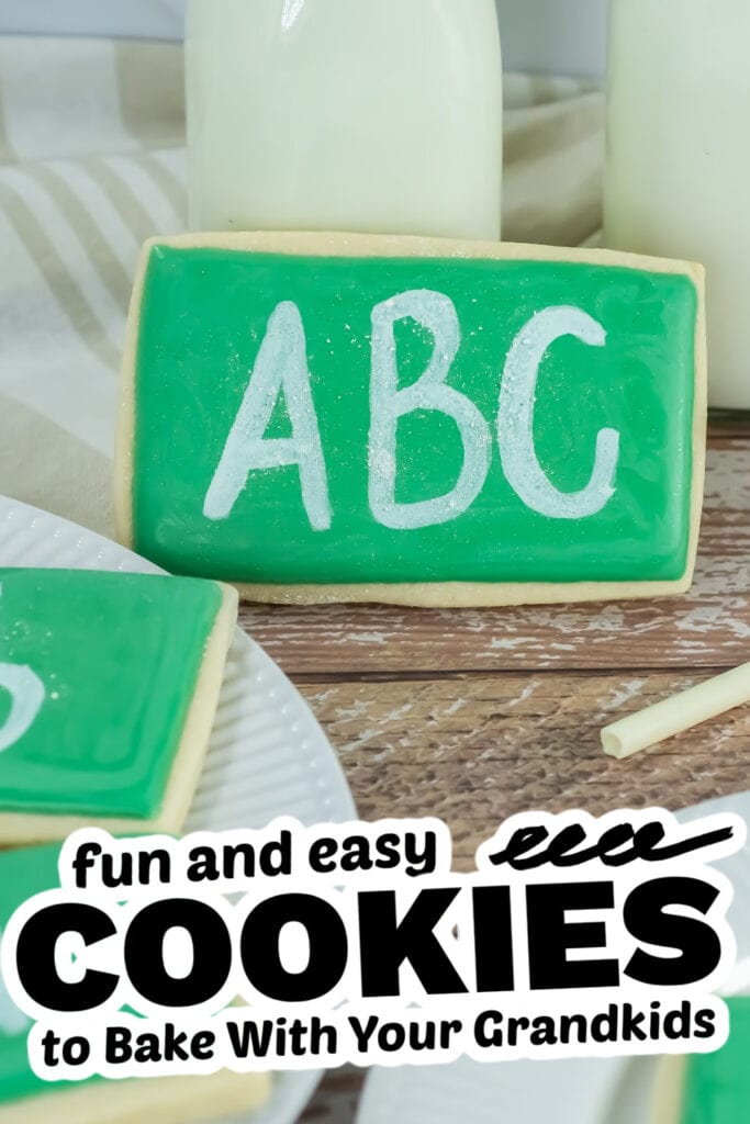 fun cookies for grandkids - Chalkboard Cookies