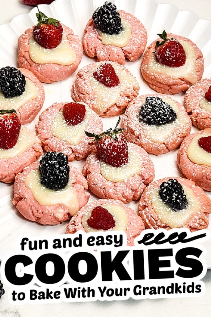 fun cookies for grandkids - fresh berry pink sugar cookies