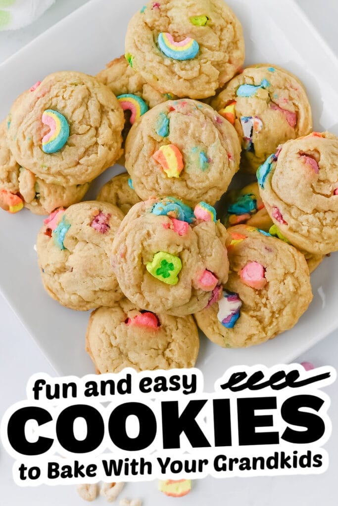 fun cookies for grandkids - lucky charm cookies
