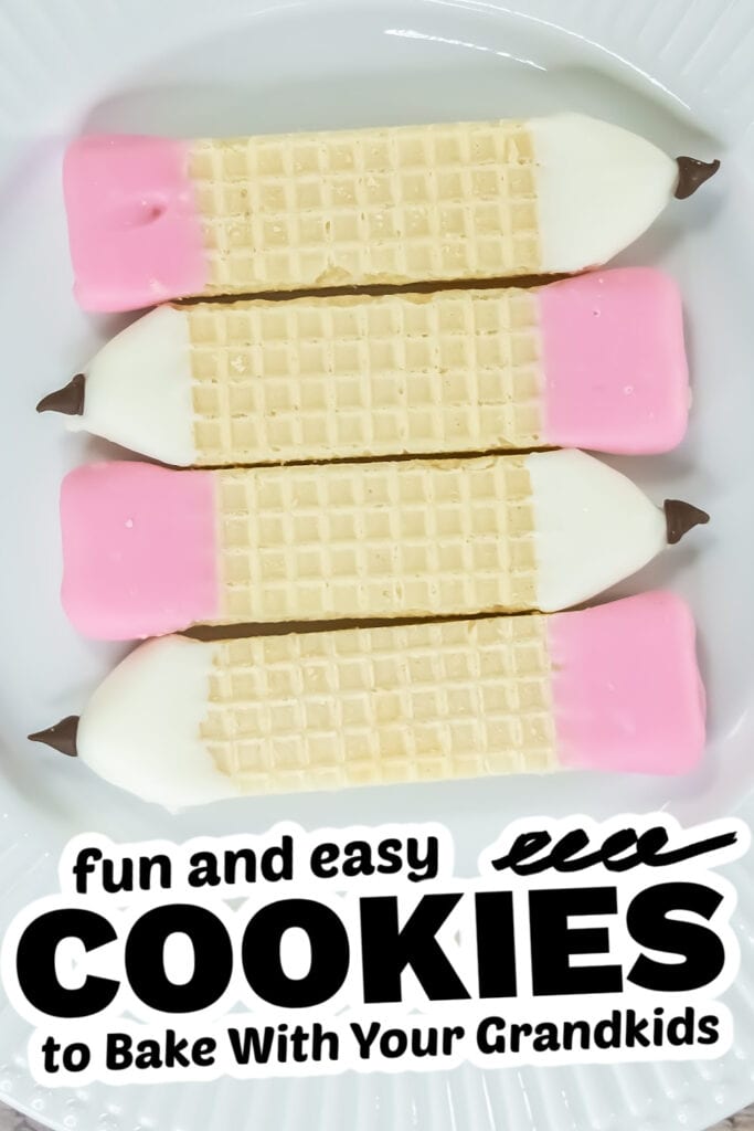 fun cookies for grandkids - vanilla wafer pencils