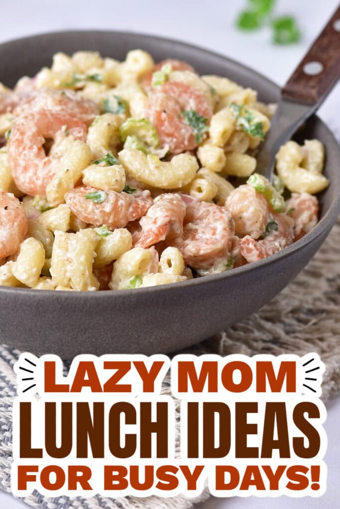 lazy mom dinner ideas - Shrimp Pasta Salad copy
