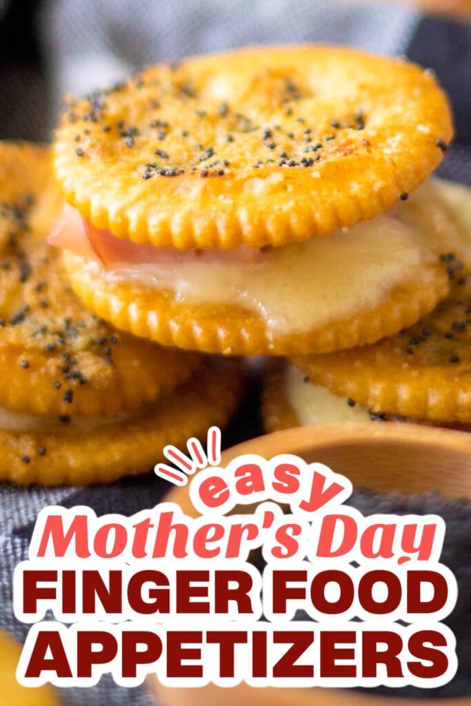 mother's day appetizers - Buttery Ritz Ham Sandwiches