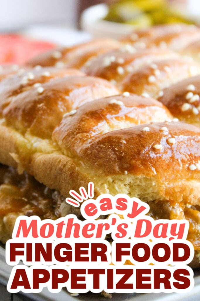 mother's day appetizers - Cheeseburger Sliders