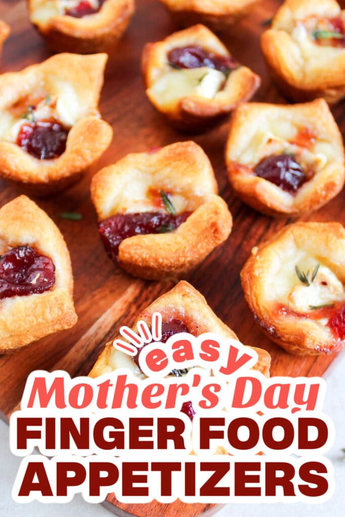 mother's day appetizers - Cranberry Brie Bites