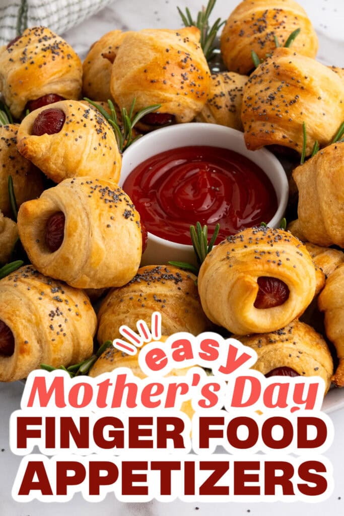 mother's day appetizers - Flaky Mini Piggies in a Blanket