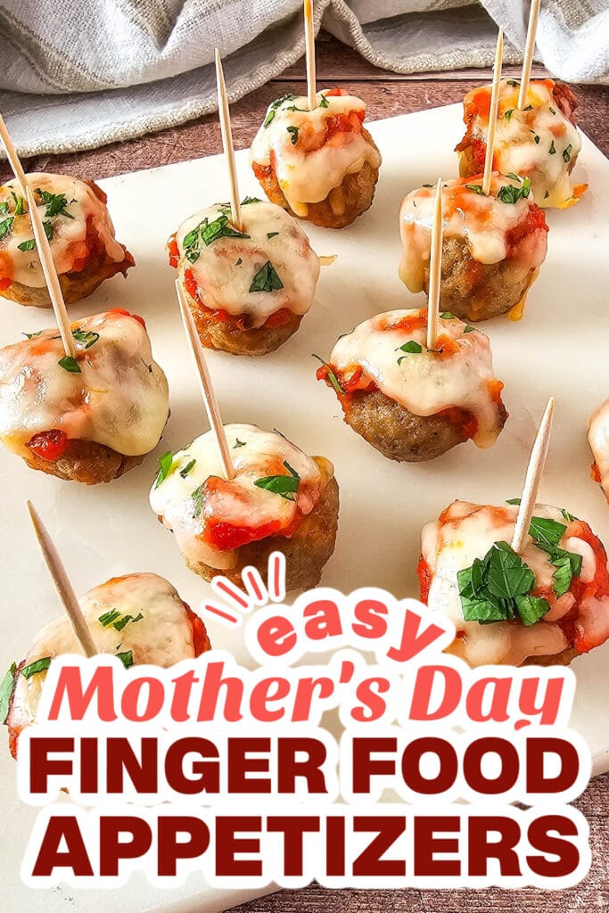 mother's day appetizers - Mini Meatball Marinara Bites