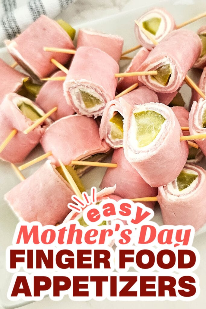 mother's day appetizers - Pickle Ham Rolls