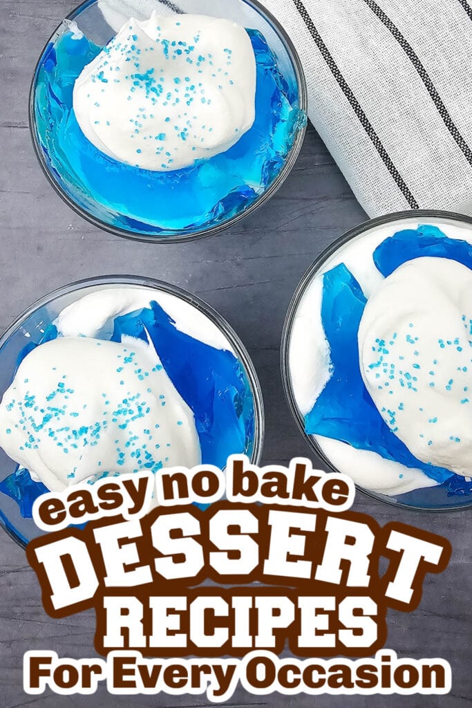 no bake desserts - Fluffy Blueberry Cloud Mousse copy