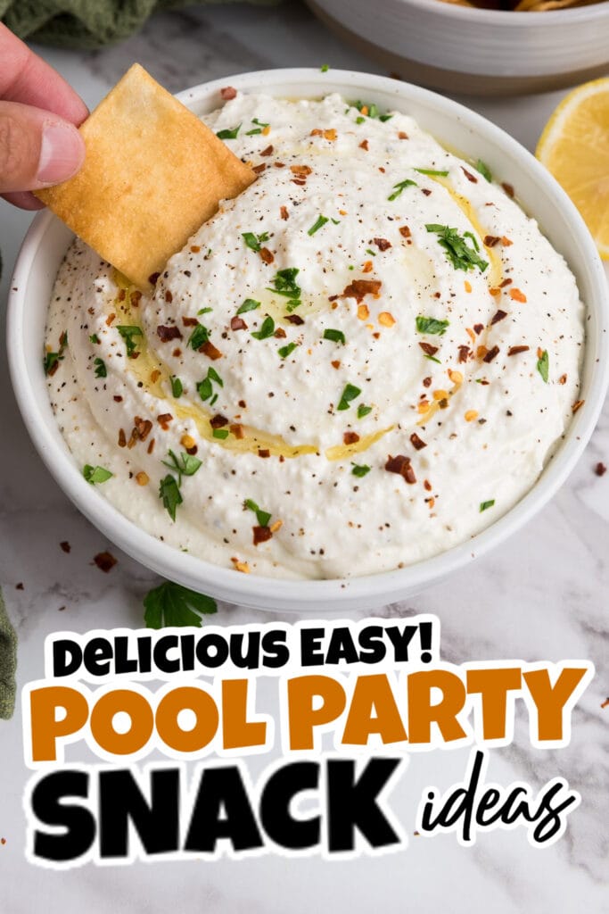 pool party snacks - Lemony Whipped Feta Dip