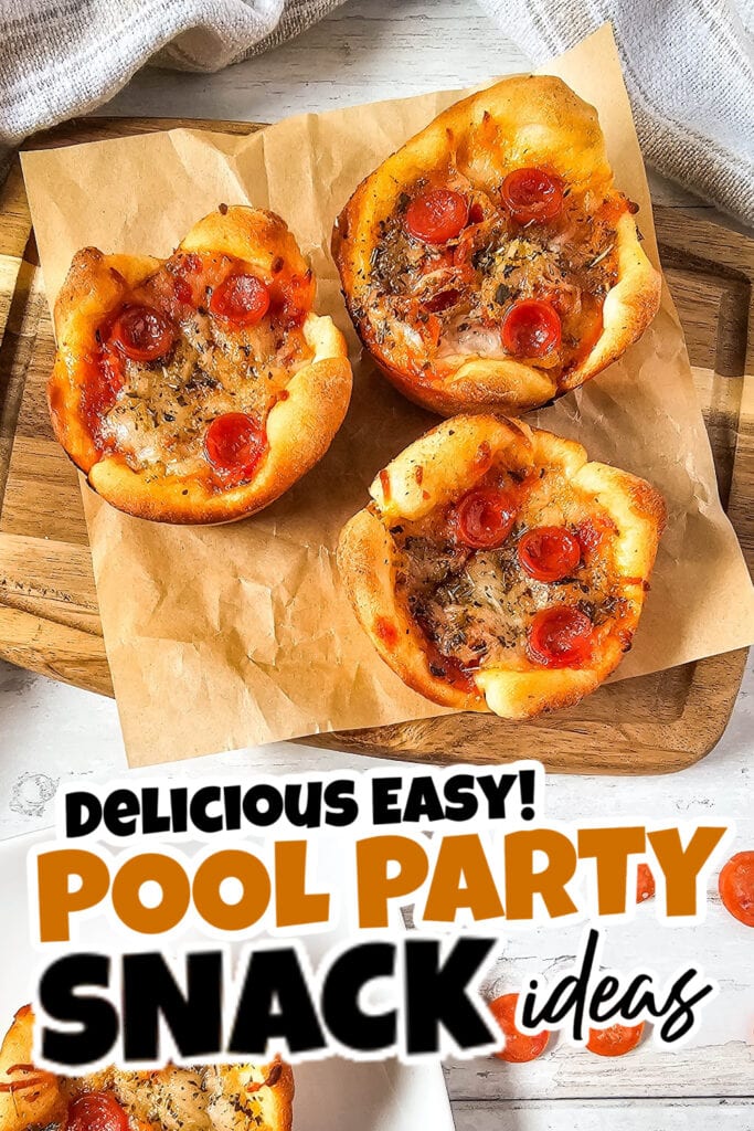 pool party snacks -Pepperoni Pizza Puffs