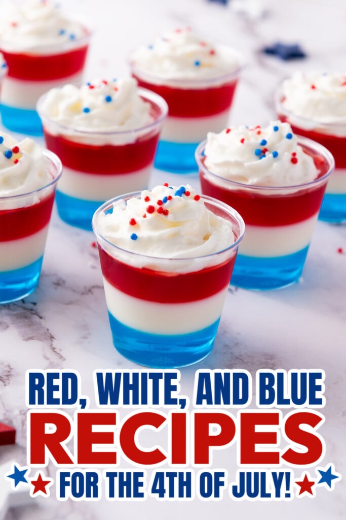 red, white, and blue recipes for Red, - Patriotic Jell-O Shots copy