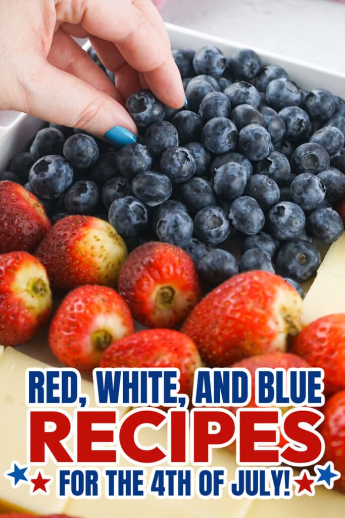 red, white, and blue recipes for Red, - 4th of July Fruit and Cheese Platter
