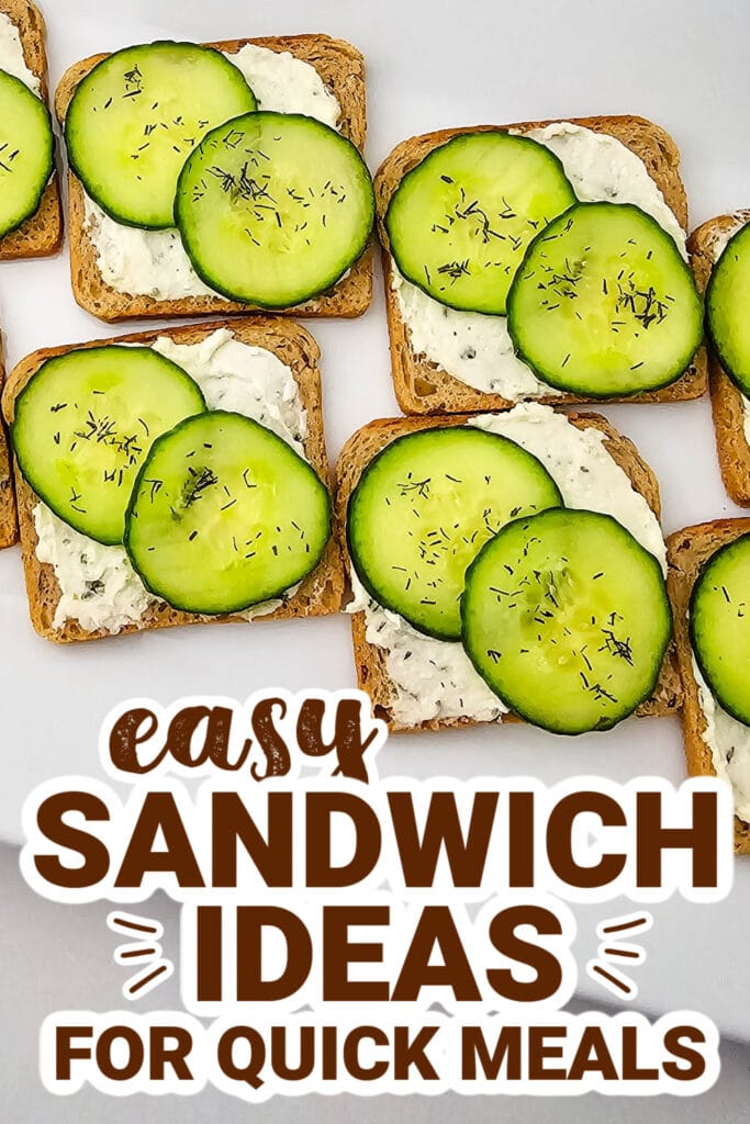 sandwich ideas - cucumber sandwiches