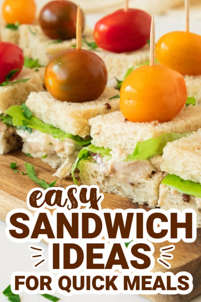 sandwich ideas - tuna tea sandwiches