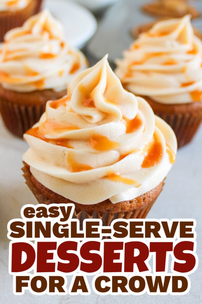 single serve dessert -Apple Spice Cupcakes