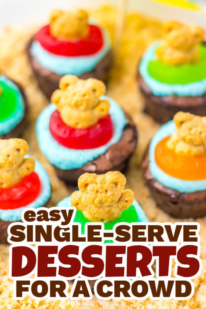 single serve dessert - Beach Brownie Cups