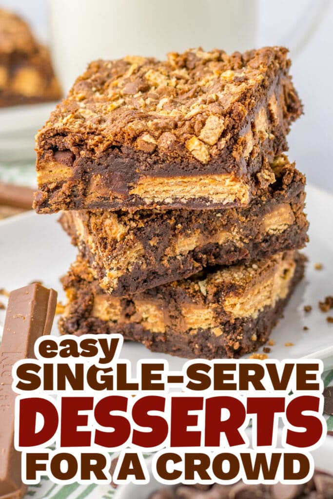 single serve dessert - Kitkat Brownies