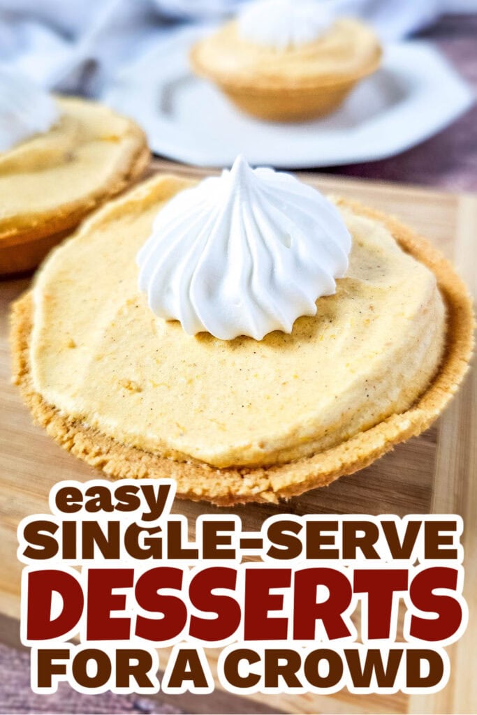 single serve dessert - Mini Pumpkin Marshmallow Pies