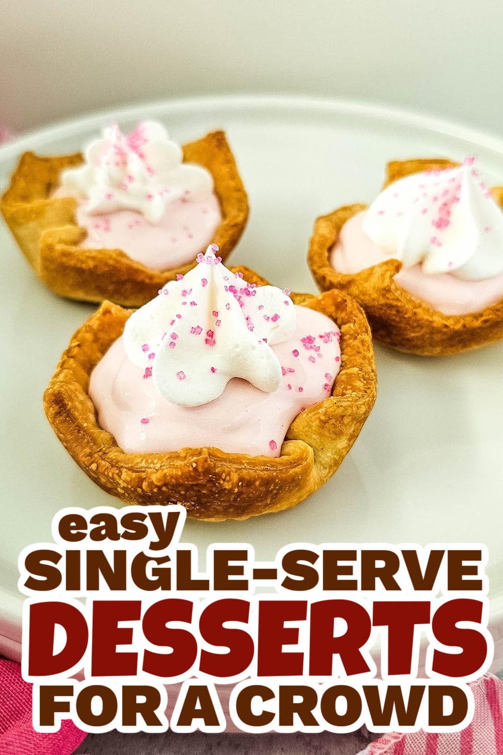 single serve dessert - Pink Lemonade Pie Bites