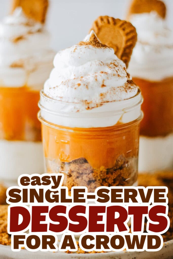 single serve dessert -Pumpkin Pie Cheesecake Trifle