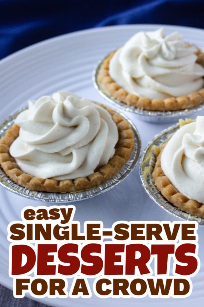 single serve dessert - White Chocolate Salted Caramel Tarts