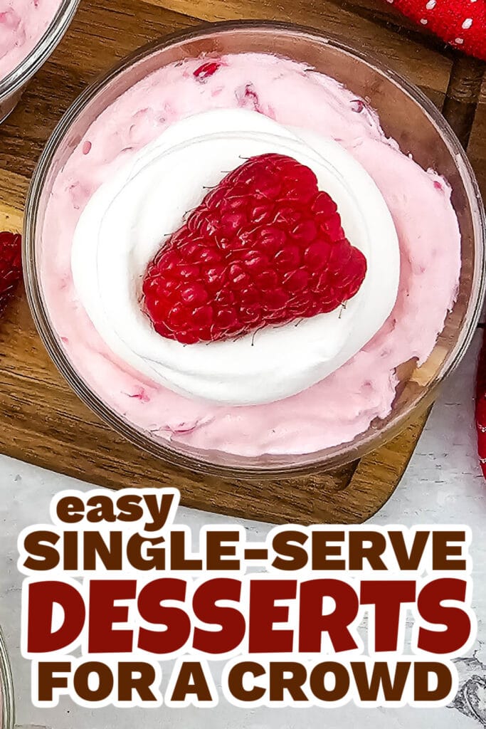 single serve dessert - raspberry cheesecake parfaits