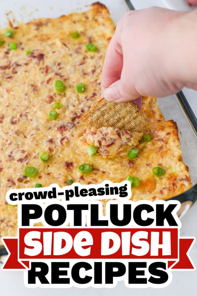 4th of July Potluck Side Dish - Baked Cheesy Reuben Dip