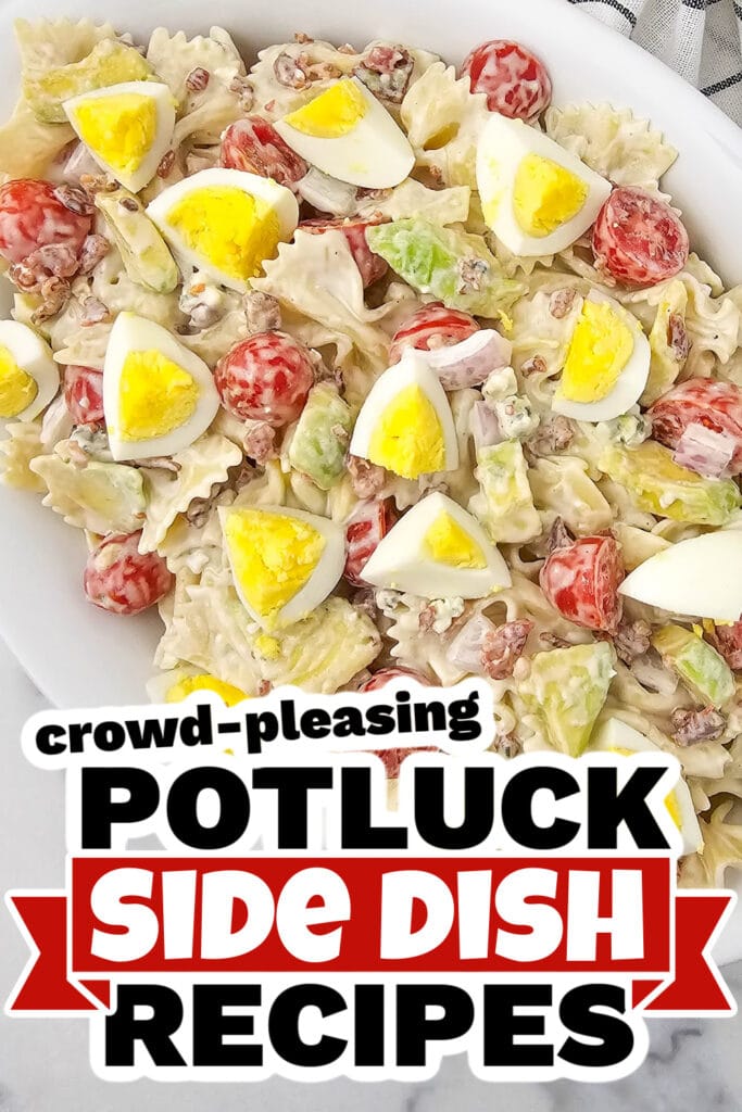 4th of July Potluck Side Dish - Cobb Pasta Salad