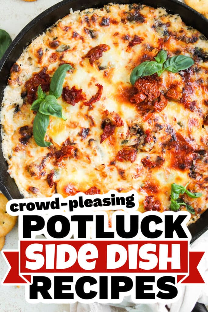 4th of July Potluck Side Dish - Creamy Baked Marry Me Chicken Dip