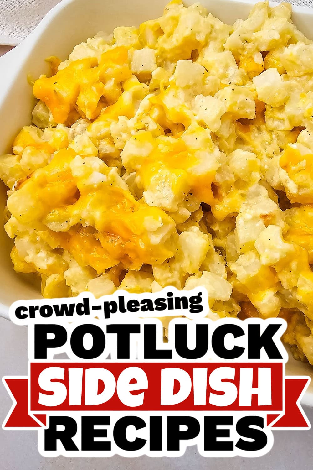 4th of July Potluck Side Dish- Crockpot Creamy and Cheesy Potatoes