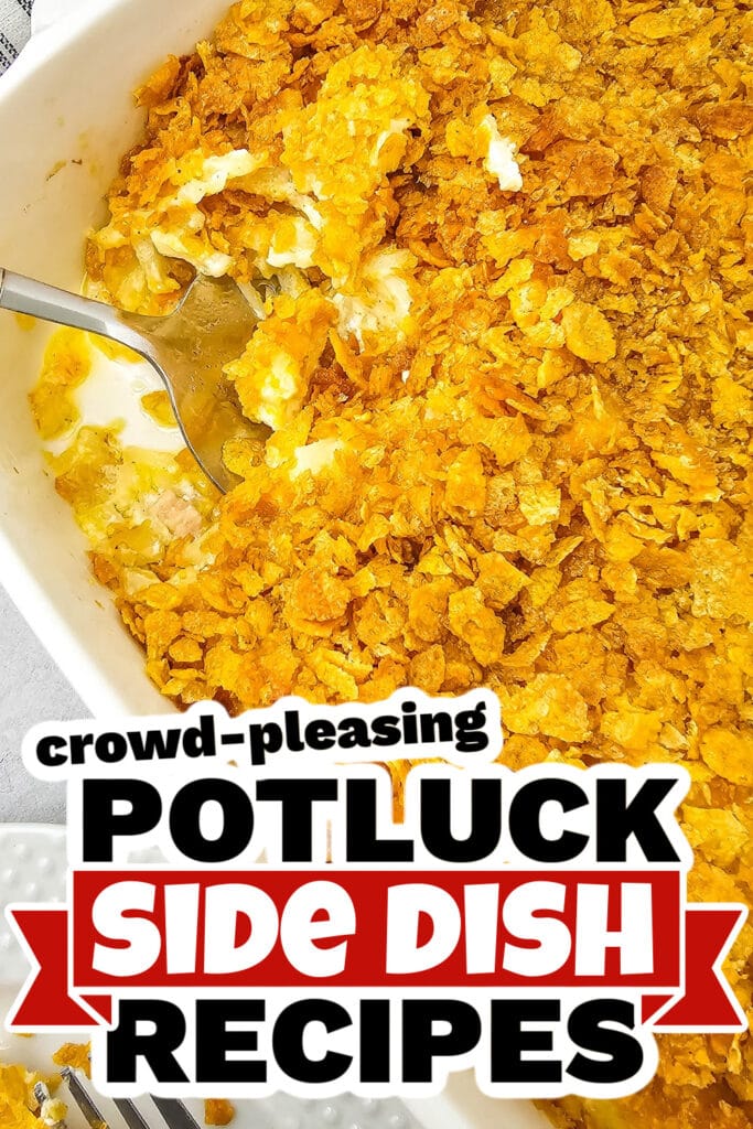 4th of July Potluck Side Dish - Golden and Cheesy Party Potatoes