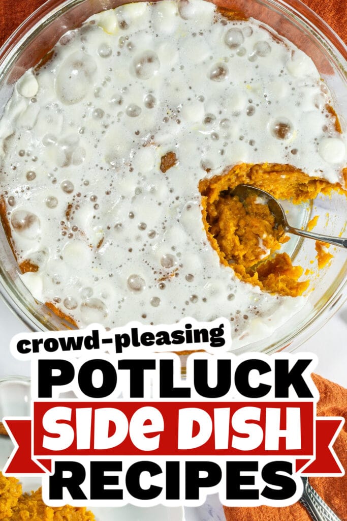 4th of July Potluck Side Dish - Sweet Potato Casserole Side Dish