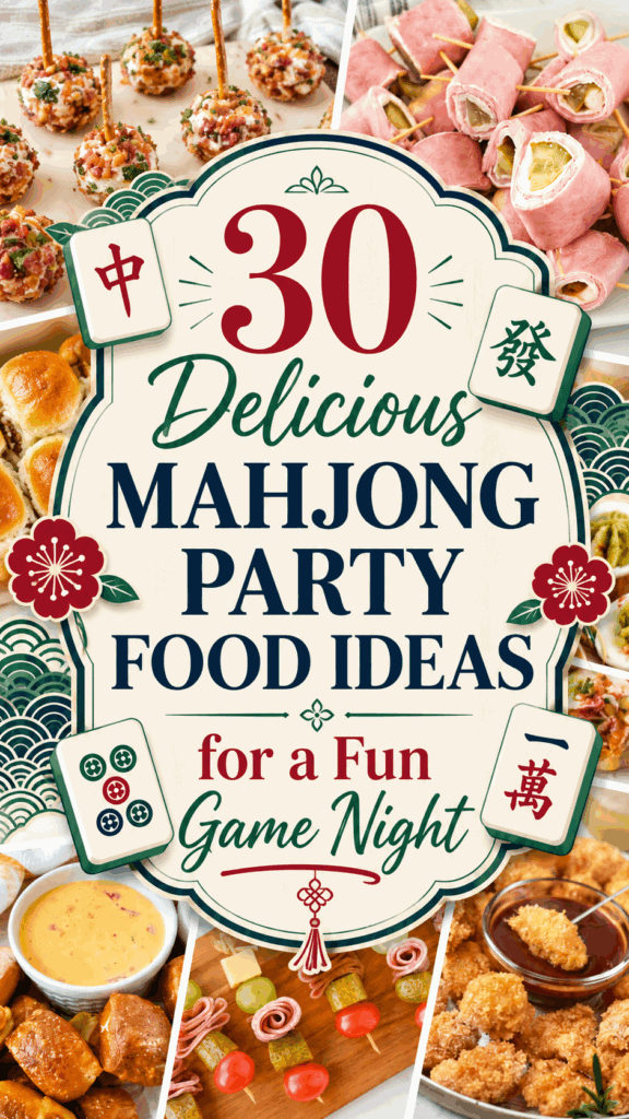 mahjong party food ideas