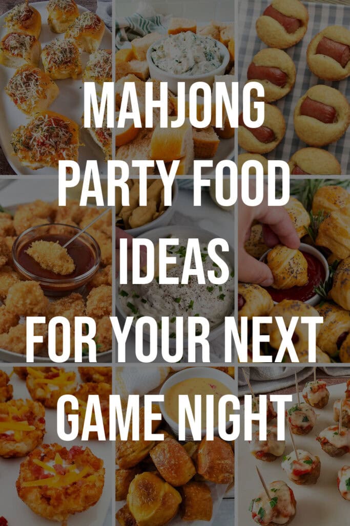 Mahjong Party Food Ideas-pin image