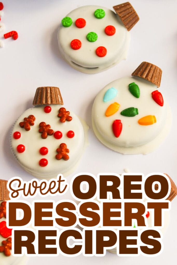 Oreo Dessert Recipes -Christmas Ornament Oreos