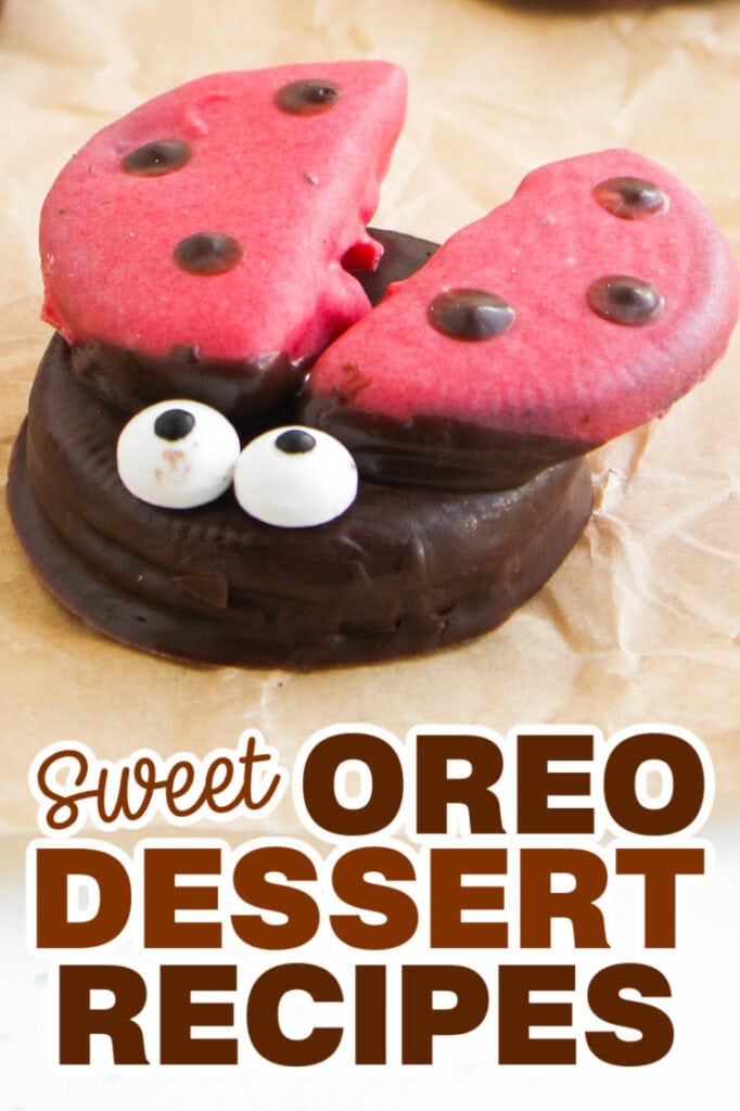 Oreo Dessert Recipes - Ladybug Chocolate Covered Oreos