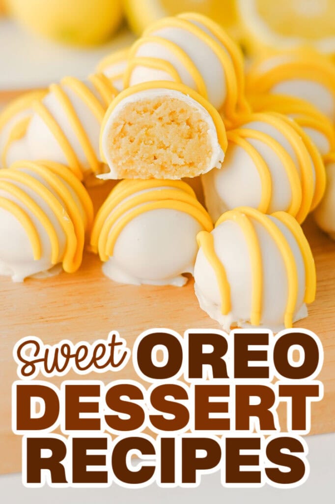 Oreo Dessert Recipes - No Bake Lemon Oreo Balls