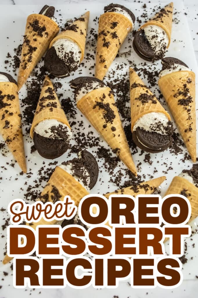 Oreo Dessert Recipes - Oreo Cheesecake Cones