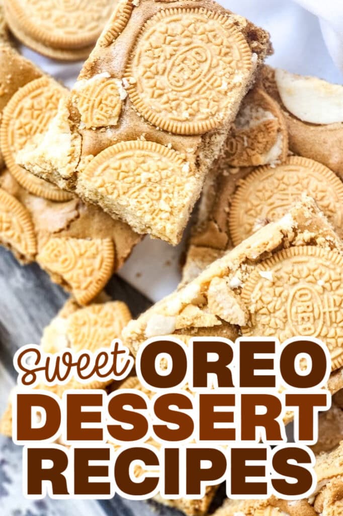 Oreo Dessert Recipes - White Chocolate-Laden Golden Oreo Blondies
